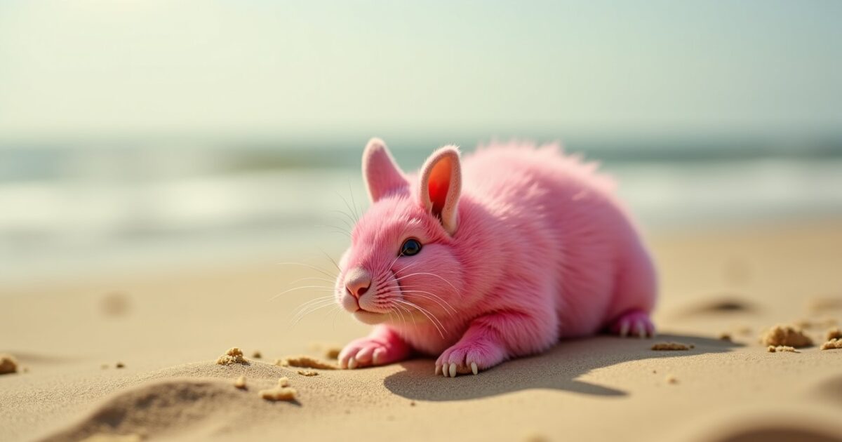 Le tatou rose : le petit animal qui semble nager à travers les dunes de sable